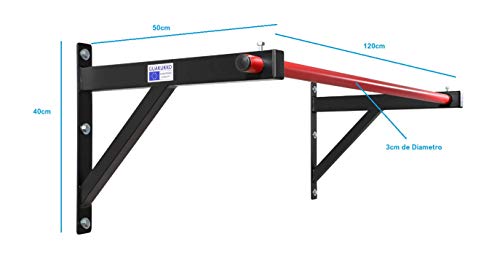 GUAKUKKO Barra de Dominadas Crossfit Pared Calistenia Flexiones Entrenamiento en Casa TRX Soporte de Pared Saco de Boxeo