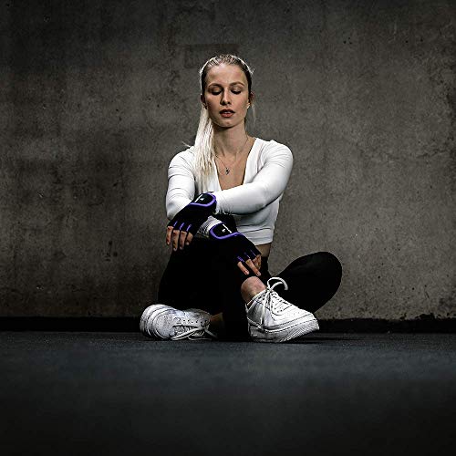Guantes de entrenamiento para hombre y mujer, guantes de fitness para deportes de fuerza, culturismo, crossfit, para un agarre óptimo y protección contra callos (violeta, 25,5 cm - 27,5 cm - XXL) Guantes de entrenamiento para hombre y mujer, guantes de fitness para deportes de fuerza, culturismo, crossfit, para un agarre óptimo y protección contra callos (violeta, 25,5 cm - 27,5 cm - XXL)