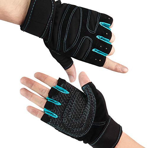 Guantes de Gimnasio para Entrenamiento, Guante de Entrenamiento para Mujeres y Hombres, Guante de Levantamiento de Pesas con Soporte para muñeca, Guantes Ropa de Gimnasio Ejercicio Fitness Culturismo