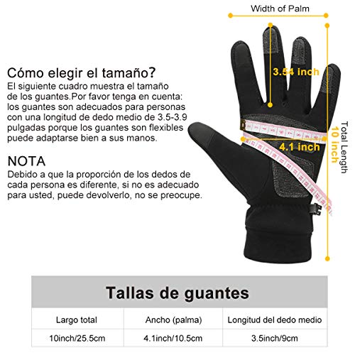 Guantes de Invierno A Prueba de Viento Pantalla Táctil Antideslizante para Moto Ciclismo Conducir Hombre Mujer Guantes de Invierno A Prueba de Viento Pantalla Táctil Antideslizante para Moto Ciclismo Conducir Hombre Mujer