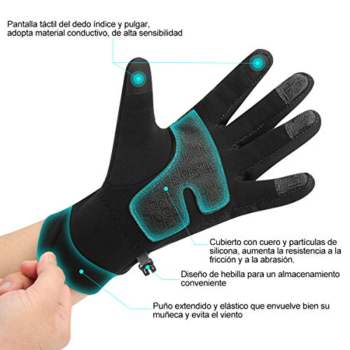 Guantes de Invierno A Prueba de Viento Pantalla Táctil Antideslizante para Moto Ciclismo Conducir Hombre Mujer Guantes de Invierno A Prueba de Viento Pantalla Táctil Antideslizante para Moto Ciclismo Conducir Hombre Mujer