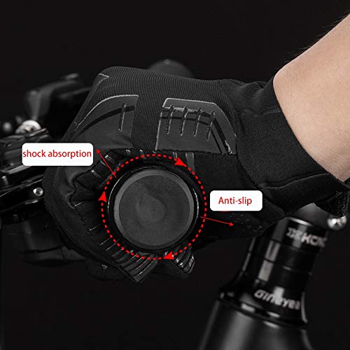 Guantes De Invierno AntideslizantesGuantes De Bicicleta De Ciclismo A Prueba De Viento Pantalla Táctil Guante De Bicicleta MTB Térmico Cálido Motocicleta Invierno Otoño Ropa D Entrega Rápida Gratuita