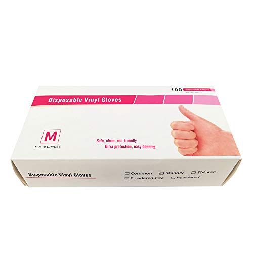Guantes de Vinilo PV05 Caja de 100pc Semitransparente (1, TALLA M).Máxima protección Fabricados en Vinilo sin polvo con borde enrollado y una gran suavidad y flexibilidad. Guantes de Vinilo PV05 Caja de 100pc Semitransparente (1, TALLA M).Máxima protección Fabricados en Vinilo sin polvo con borde enrollado y una gran suavidad y flexibilidad.