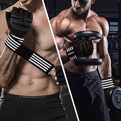 Guantes Gimnasio Hombre Mujer, Gym Guantes Musculation Transpirable con Protección Completa de Muñeca y Palma, Antideslizante Guantes Crossfit para Levantamiento de Pesas, Musculación, Fitness Guantes Gimnasio Hombre Mujer, Gym Guantes Musculation Transpirable con Protección Completa de Muñeca y Palma, Antideslizante Guantes Crossfit para Levantamiento de Pesas, Musculación, Fitness