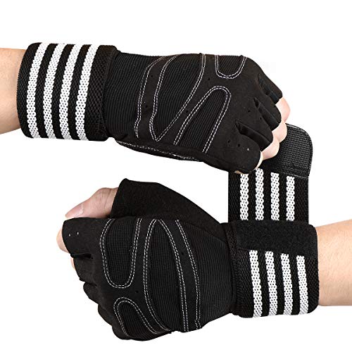 Guantes Gimnasio Hombre Mujer, Gym Guantes Musculation Transpirable con Protección Completa de Muñeca y Palma, Antideslizante Guantes Crossfit para Levantamiento de Pesas, Musculación, Fitness Guantes Gimnasio Hombre Mujer, Gym Guantes Musculation Transpirable con Protección Completa de Muñeca y Palma, Antideslizante Guantes Crossfit para Levantamiento de Pesas, Musculación, Fitness