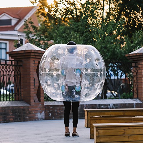 Guellin Pelota de Burbuja Bolas de Fútbol con Burbujas Bola Inflable de Zorb para los Niños y Adultos Inflatable Bumper Ball (2X1.2M)