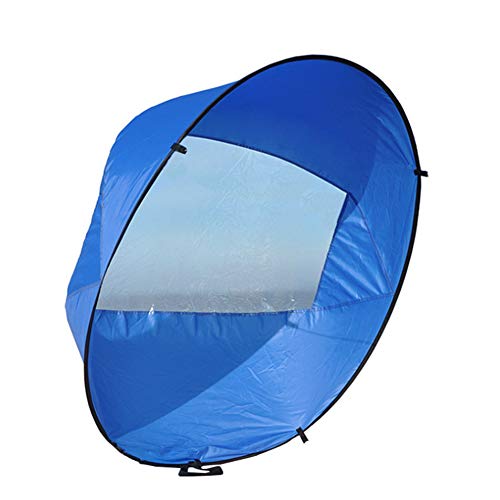 Guer Vela Plegable de Kayak a Favor del Viento, Tabla de Remo Duradera de 42"con Viento a Prueba de Viento, Vela emergente instantánea para Canoa de velero de Kayak