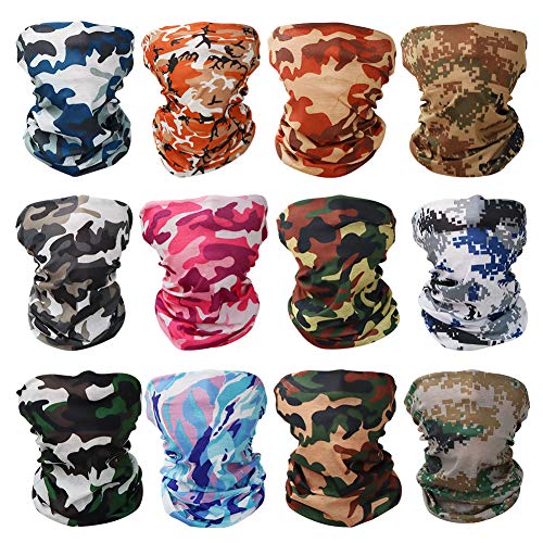 GUIFIER 12 PCS Bandanas Multifuncionales Elásticas,Bragas de cabeza Magic Bufanda Diadema Cintas Deportivas para el Pelo,Pañuelo Tubo Bufanda Bandana Mágica Máscara para Yoga, Senderismo, Montar GUIFIER 12 PCS Bandanas Multifuncionales Elásticas,Bragas de cabeza Magic Bufanda Diadema Cintas Deportivas para el Pelo,Pañuelo Tubo Bufanda Bandana Mágica Máscara para Yoga, Senderismo, Montar