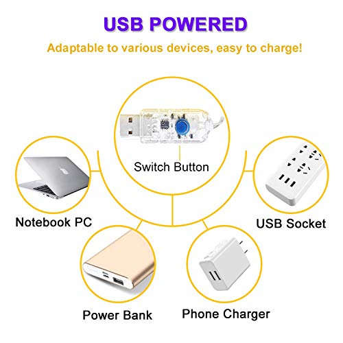 Guirnalda de luces de hada, 120 LED, 12 m, 8 modos, enchufe USB, luces alimentadas, impermeables, para exterior/interior, con temporizador remoto para dormitorio, fiesta, boda, Navidad (blanco cálido) Guirnalda de luces de hada, 120 LED, 12 m, 8 modos, enchufe USB, luces alimentadas, impermeables, para exterior/interior, con temporizador remoto para dormitorio, fiesta, boda, Navidad (blanco cálido)