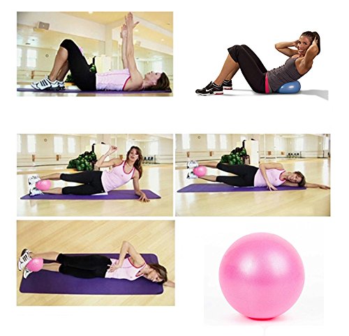 GUNM Mini Pelota de Pilates para Yoga, Pelota de Ejercicio de 25 cm / 9 Pulgadas, Pelota Antideslizante para Entrenamiento físico de Pilates, Pelota pequeña de Pilates para Yoga, Barra de Estabilidad