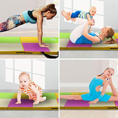 GUORRUI-Colchoneta Gimnasia Colchoneta de Espuma Estera De Yoga Más Grueso Antideslizante Principiante Niño Colegio Colchoneta De Ejercicios (Color : A, Size : 61x183x4cm) GUORRUI-Colchoneta Gimnasia Colchoneta de Espuma Estera De Yoga Más Grueso Antideslizante Principiante Niño Colegio Colchoneta De Ejercicios (Color : A, Size : 61x183x4cm)