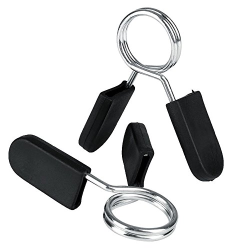 Guoyihua - 1 par de abrazaderas de resorte para mancuernas con agarre de goma (28 mm, 30 mm, 50 mm), 28 mm Guoyihua - 1 par de abrazaderas de resorte para mancuernas con agarre de goma (28 mm, 30 mm, 50 mm), 28 mm