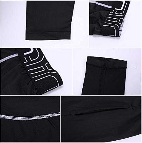 GWELL Unidad Hombre Pantalón 2 en 1 de Largo Sport Fitness Split Pantalones Cortos Pantalones de Entrenamiento, Color Gris, tamaño Medium GWELL Unidad Hombre Pantalón 2 en 1 de Largo Sport Fitness Split Pantalones Cortos Pantalones de Entrenamiento, Color Gris, tamaño Medium