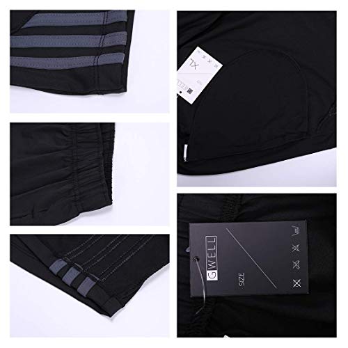 GWELL Unidad Hombre Pantalón 2 en 1 de Largo Sport Fitness Split Pantalones Cortos Pantalones de Entrenamiento, Color Gris, tamaño Medium GWELL Unidad Hombre Pantalón 2 en 1 de Largo Sport Fitness Split Pantalones Cortos Pantalones de Entrenamiento, Color Gris, tamaño Medium