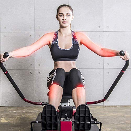 GWX Inicio Resistencia A La Máquina De Remo Equipos De Gimnasia Ajustable Simula Entrenamiento De Los Músculos Reales De Remo,Amarillo GWX Inicio Resistencia A La Máquina De Remo Equipos De Gimnasia Ajustable Simula Entrenamiento De Los Músculos Reales De Remo,Amarillo