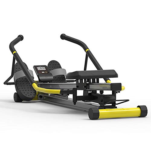 GWX Inicio Resistencia A La Máquina De Remo Equipos De Gimnasia Ajustable Simula Entrenamiento De Los Músculos Reales De Remo,Amarillo GWX Inicio Resistencia A La Máquina De Remo Equipos De Gimnasia Ajustable Simula Entrenamiento De Los Músculos Reales De Remo,Amarillo