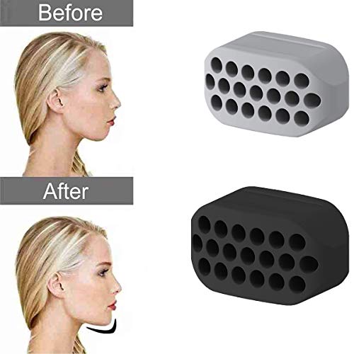 Gxhong Bolas para Ejercitar La MandíBula, Jawline Shaper Face Slimmer, Double Chin Exerciser Ball, Ejercitador Facial para Músculos Jawline Trainer Fitness Ball