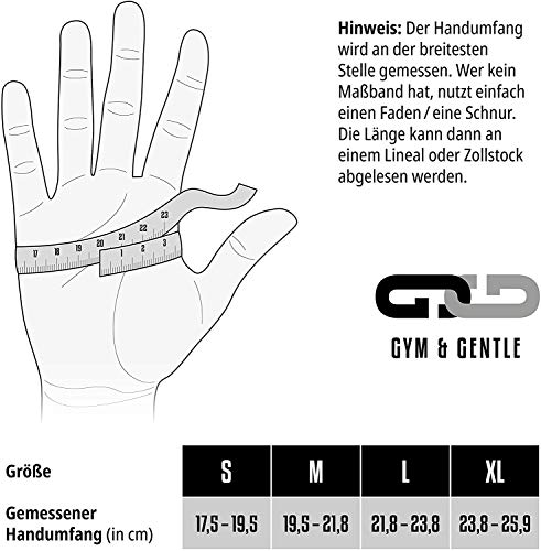Gym & Gentle Guantes de fitness para hombre y mujer, guantes de entrenamiento, muñequera, entrenamiento de fuerza, culturismo, crossfit (negro, L) Gym & Gentle Guantes de fitness para hombre y mujer, guantes de entrenamiento, muñequera, entrenamiento de fuerza, culturismo, crossfit (negro, L)