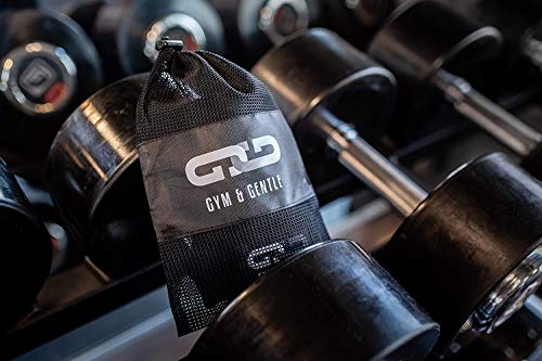 Gym & Gentle Guantes de fitness para hombre y mujer, guantes de entrenamiento, muñequera, entrenamiento de fuerza, culturismo, crossfit (negro, L)