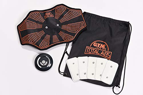 Gymform Best Direct Total Abs Estándar Original Cinturón Abdominal Electroestimulador para Todos los Músculos Estimulador Abs - 6 Programas 10 Niveles