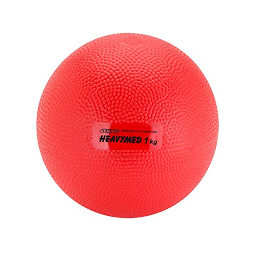 GYMNIC 'Heavymed – Balón Medicinal Bola, Unisex, Heavymed, Rojo, 1 kg GYMNIC 'Heavymed – Balón Medicinal Bola, Unisex, Heavymed, Rojo, 1 kg