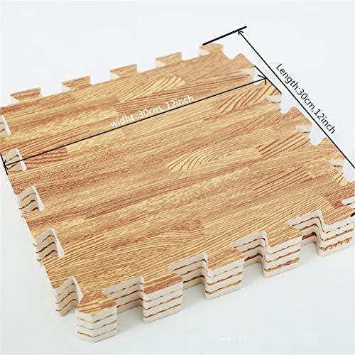 GZQ Alfombra Puzzle Infantil,10 pcs Desmontables Manta de Puzzle Espuma ,Alfombras Grano de Madera de Juegos para Bebe,Niños(30 * 30 * 1 cm) (Madera Claro) GZQ Alfombra Puzzle Infantil,10 pcs Desmontables Manta de Puzzle Espuma ,Alfombras Grano de Madera de Juegos para Bebe,Niños(30 * 30 * 1 cm) (Madera Claro)
