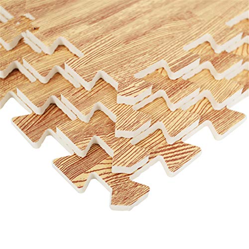 GZQ Alfombra Puzzle Infantil,10 pcs Desmontables Manta de Puzzle Espuma ,Alfombras Grano de Madera de Juegos para Bebe,Niños(30 * 30 * 1 cm) (Madera Claro) GZQ Alfombra Puzzle Infantil,10 pcs Desmontables Manta de Puzzle Espuma ,Alfombras Grano de Madera de Juegos para Bebe,Niños(30 * 30 * 1 cm) (Madera Claro)