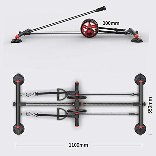 GzxLaY Rueda de Rodillo AB para Ejercicio físico en el Gimnasio en casa, Asistente de Abdominales, con tapete para el Piso, Equipo de Gimnasio en casa para Hombres y Mujeres, Ejercicio Abdominal