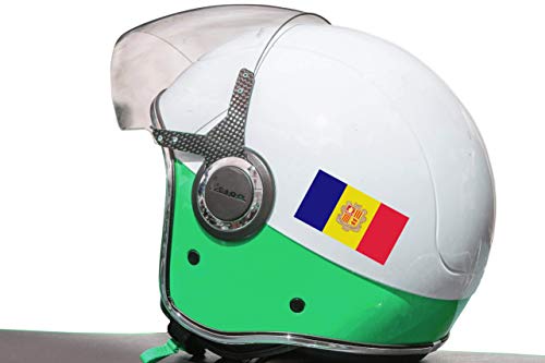 Haberdashery Online 28 Pegatinas de la Bandera de Andorra. Stickers para Bicicletas, Motos, Accesorios (Andorra) Haberdashery Online 28 Pegatinas de la Bandera de Andorra. Stickers para Bicicletas, Motos, Accesorios (Andorra)