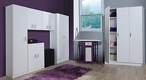 Habitdesign Armario Multiusos Bajo, 2 Puertas, Acabado en Color Blanco, Medidas: 59 cm (Ancho) x 80 cm (Alto) x 37 cm (Fondo) Habitdesign Armario Multiusos Bajo, 2 Puertas, Acabado en Color Blanco, Medidas: 59 cm (Ancho) x 80 cm (Alto) x 37 cm (Fondo)