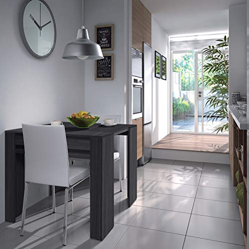 Habitdesign Mesa de Comedor, Consola, Mesa Extensible, Mesa para Salon recibidor o Cocina, Acabado en Gris Ceniza, Medidas: 50-235 cm (Largo) x 90 cm (Ancho) x 78 cm (Alto) Habitdesign Mesa de Comedor, Consola, Mesa Extensible, Mesa para Salon recibidor o Cocina, Acabado en Gris Ceniza, Medidas: 50-235 cm (Largo) x 90 cm (Ancho) x 78 cm (Alto)