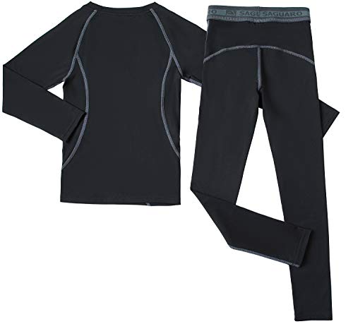 HAINES Niños Ropa Interior Térmica Esqui Niño Niña Ropa Térmica Interior para Running Snowboard Montaña Ciclismo Negro Gr.122-128 HAINES Niños Ropa Interior Térmica Esqui Niño Niña Ropa Térmica Interior para Running Snowboard Montaña Ciclismo Negro Gr.122-128