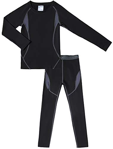 HAINES Niños Ropa Interior Térmica Esqui Niño Niña Ropa Térmica Interior para Running Snowboard Montaña Ciclismo Negro Gr.122-128 HAINES Niños Ropa Interior Térmica Esqui Niño Niña Ropa Térmica Interior para Running Snowboard Montaña Ciclismo Negro Gr.122-128