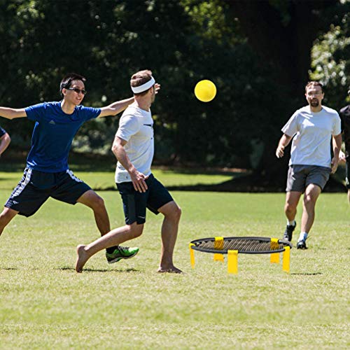 HAINIWER Spike Ball Juego de 3 bolas de juego de pelota, juego de pelota de batalla de Spike, kit de juego de voleibol combo de bolas de saltar para césped, patio trasero, playa