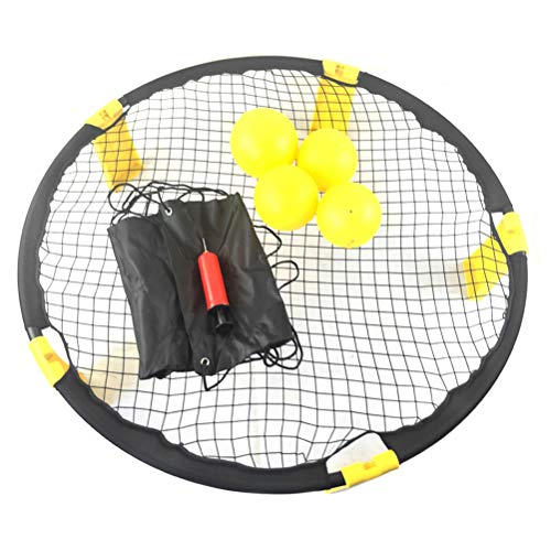 HAINIWER Spike Ball Juego de 3 bolas de juego de pelota, juego de pelota de batalla de Spike, kit de juego de voleibol combo de bolas de saltar para césped, patio trasero, playa