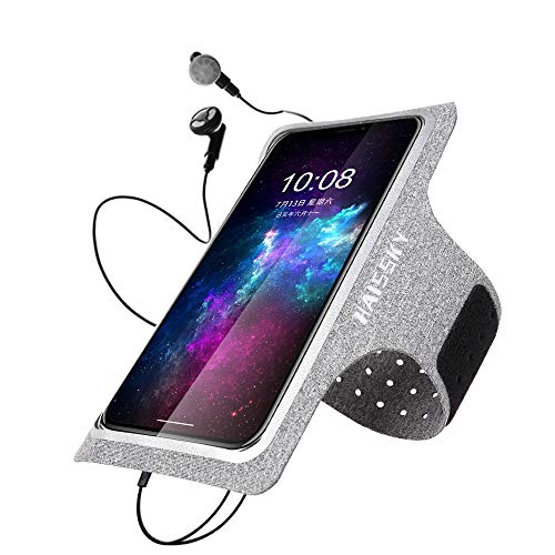 HAISSKY Brazalete Deportivo para Correr Brazalete Móvil Deportivo con Soporte para Llaves, Cables y Tarjetas para iPhone XS MAX XR X 8 Plus/7 Plus, Galaxy S9/S8 Plus Huawei P20 y Más (Gris) HAISSKY Brazalete Deportivo para Correr Brazalete Móvil Deportivo con Soporte para Llaves, Cables y Tarjetas para iPhone XS MAX XR X 8 Plus/7 Plus, Galaxy S9/S8 Plus Huawei P20 y Más (Gris)