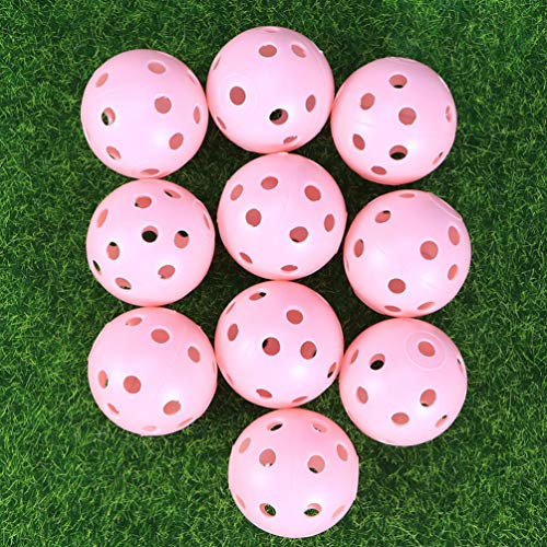 Hakka Pelotas de Golf de Práctica Pickleball Pelotas de Golf de Plástico Perforado Pelotas de Wiffle Prácticas de Golf Huecas Pelotas Deportivas de Entrenamiento (Colores Surtidos)