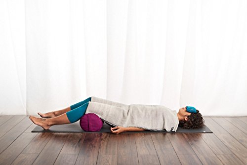Halfmoon Classic - Manta de yoga 100% algodón, ideal para meditación, viajes, camping, manta o esterilla de yoga [60 x 80 pulgadas] – Tejido de piedra