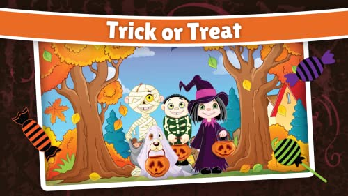 Halloween Puzzles for kids - fun & happy jigsaw game for preschool toddlers, boys and girls