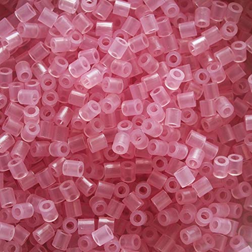 Hama Beads - Bolsa de Repuesto para 1000 Cuentas, Color Rosa translúcido