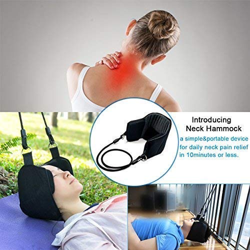 Hamaca cuello Tracción Cervical Portátil Masajeador Portátil Relajación de Cuello y Alivio del Dolor para los Hombres Mujeres Hamaca cuello Tracción Cervical Portátil Masajeador Portátil Relajación de Cuello y Alivio del Dolor para los Hombres Mujeres