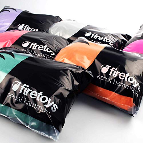 Hamaca de Yoga aérea profesional Firetoys®, fabricada en el Reino Unido, probada y certificada para la seguridad: ¡muchos colores! (Naranja)