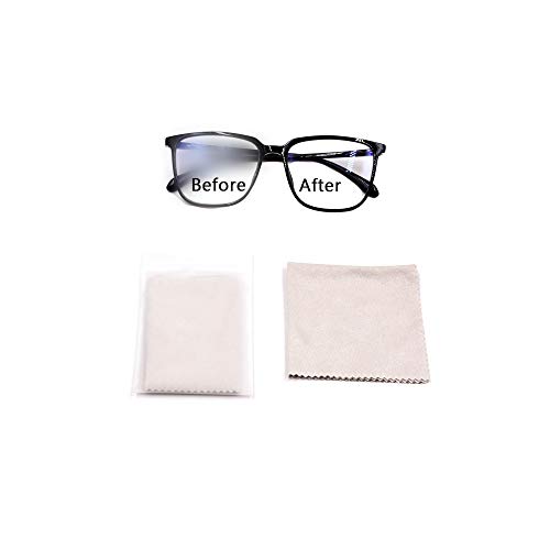 Hanbee Gamuza Microfibra Anti-Vaho 4 Piezas, Premium paño desempañador de Gamuza para Gafas, Gafas, Casco de Motocicleta, Lente de cámara, Pantallas de Tableta Hanbee Gamuza Microfibra Anti-Vaho 4 Piezas, Premium paño desempañador de Gamuza para Gafas, Gafas, Casco de Motocicleta, Lente de cámara, Pantallas de Tableta