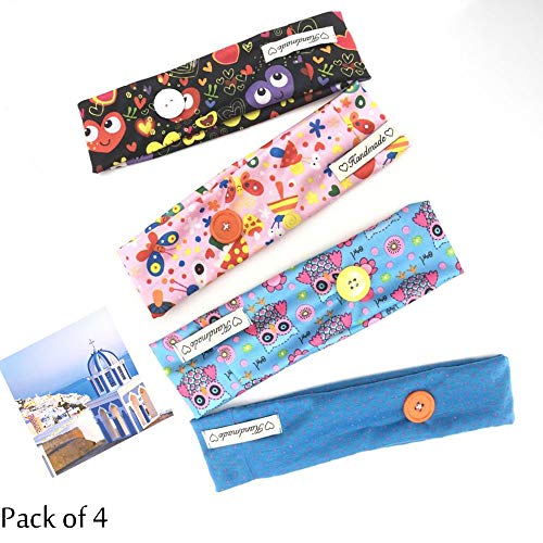 Handcess - Bandas elásticas para el pelo para correr, para hombres y mujeres, 4 unidades, color negro Handcess - Bandas elásticas para el pelo para correr, para hombres y mujeres, 4 unidades, color negro
