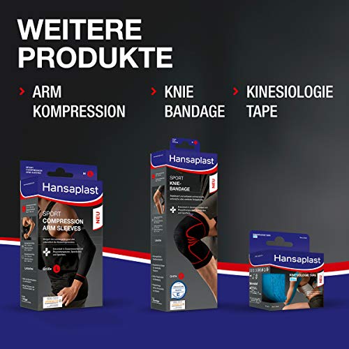 Hansaplast - Mangas de compresión para pantorrillas (para apoyar la musculatura, las pantorrillas promueven la regeneración muscular, 1 par) Hansaplast - Mangas de compresión para pantorrillas (para apoyar la musculatura, las pantorrillas promueven la regeneración muscular, 1 par)