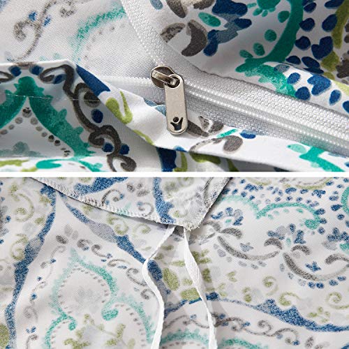 Hansleep Funda Nórdica Cama 90, Funda Edredón 135x200 cm de Microfibra de Boho Hipoalergénica, Juego de Fundas Nórdicas de Paisley con 1 Funda de Almohada 50x75cm Suave Transpirable, Multicolor Hansleep Funda Nórdica Cama 90, Funda Edredón 135x200 cm de Microfibra de Boho Hipoalergénica, Juego de Fundas Nórdicas de Paisley con 1 Funda de Almohada 50x75cm Suave Transpirable, Multicolor