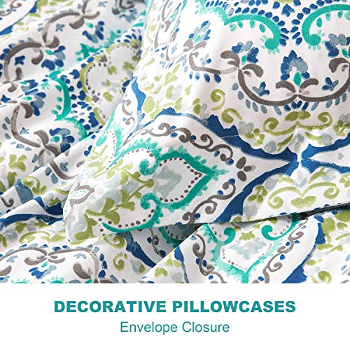 Hansleep Funda Nórdica Cama 90, Funda Edredón 135x200 cm de Microfibra de Boho Hipoalergénica, Juego de Fundas Nórdicas de Paisley con 1 Funda de Almohada 50x75cm Suave Transpirable, Multicolor Hansleep Funda Nórdica Cama 90, Funda Edredón 135x200 cm de Microfibra de Boho Hipoalergénica, Juego de Fundas Nórdicas de Paisley con 1 Funda de Almohada 50x75cm Suave Transpirable, Multicolor