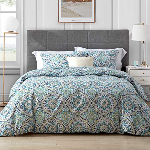 Hansleep Funda Nórdica Cama 90, Funda Edredón 135x200 cm de Microfibra de Boho Hipoalergénica, Juego de Fundas Nórdicas de Paisley con 1 Funda de Almohada 50x75cm Suave Transpirable, Multicolor Hansleep Funda Nórdica Cama 90, Funda Edredón 135x200 cm de Microfibra de Boho Hipoalergénica, Juego de Fundas Nórdicas de Paisley con 1 Funda de Almohada 50x75cm Suave Transpirable, Multicolor
