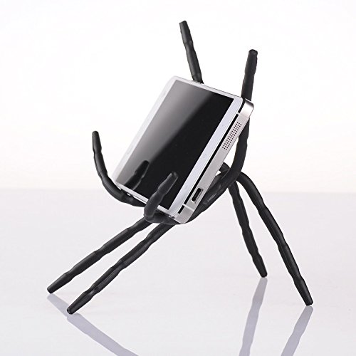 Haodou Soporte de teléfono con araña Flexible - Soporte Universal Flexible y Totalmente Ajustable Soporte de Soporte Cuna para Cualquier automóvil o Bicicleta. Se ajustará a iPhone 6 7 (Negro)