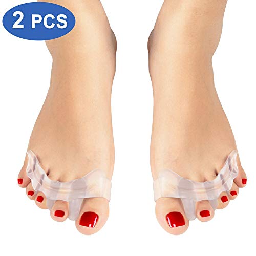 Haofy Gel Separadores de Dedos del Pie, Separador Dedos Pie Silicona para Hallux Valgus Dedos de Martillo, Correctores de dedos del pie para Alivio del Dolor de Pie, Ajuste Ballet Yoga Atletas - 1 Par Haofy Gel Separadores de Dedos del Pie, Separador Dedos Pie Silicona para Hallux Valgus Dedos de Martillo, Correctores de dedos del pie para Alivio del Dolor de Pie, Ajuste Ballet Yoga Atletas - 1 Par